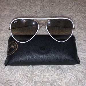 Ray-Ban White Aviators
